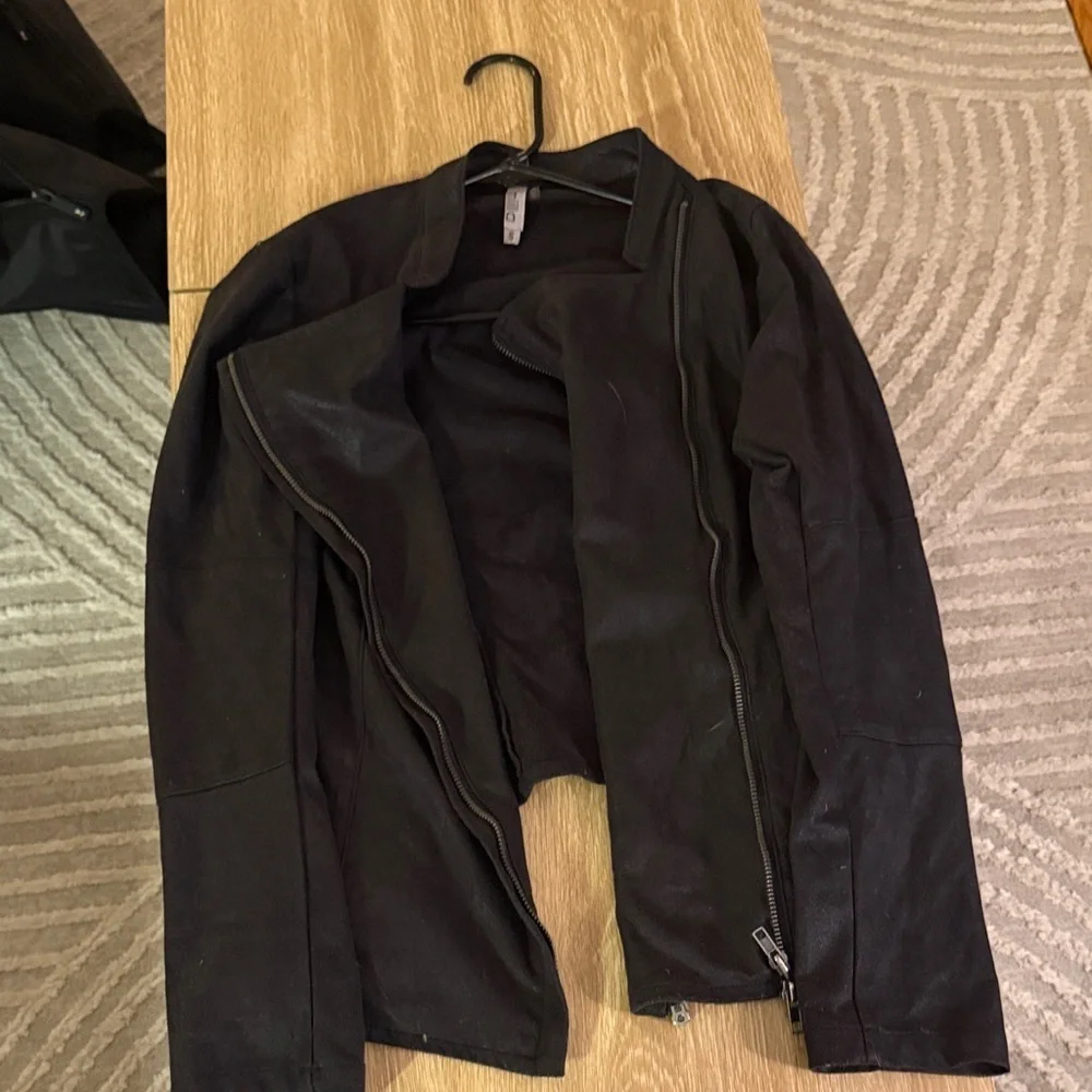 Millau Black Asymmetrical Zip Bomber Jacket
